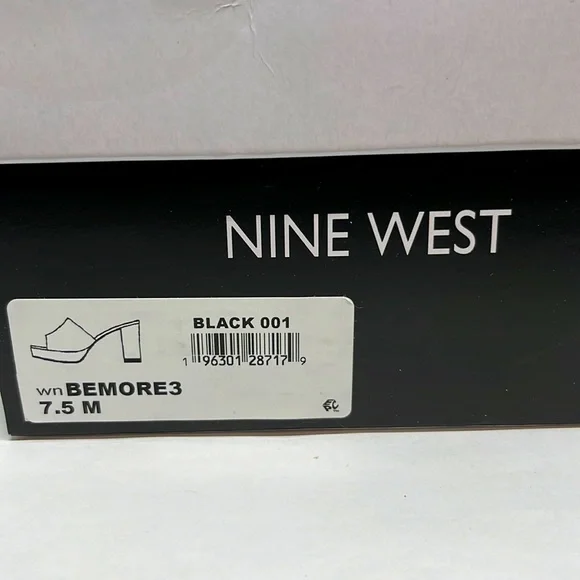 Nine West Black Patton Slip On Shoes with with 4” Heels - Picture 2 of 5